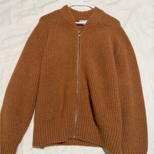 Nordstrom Tan Ribbed Knit Sweater